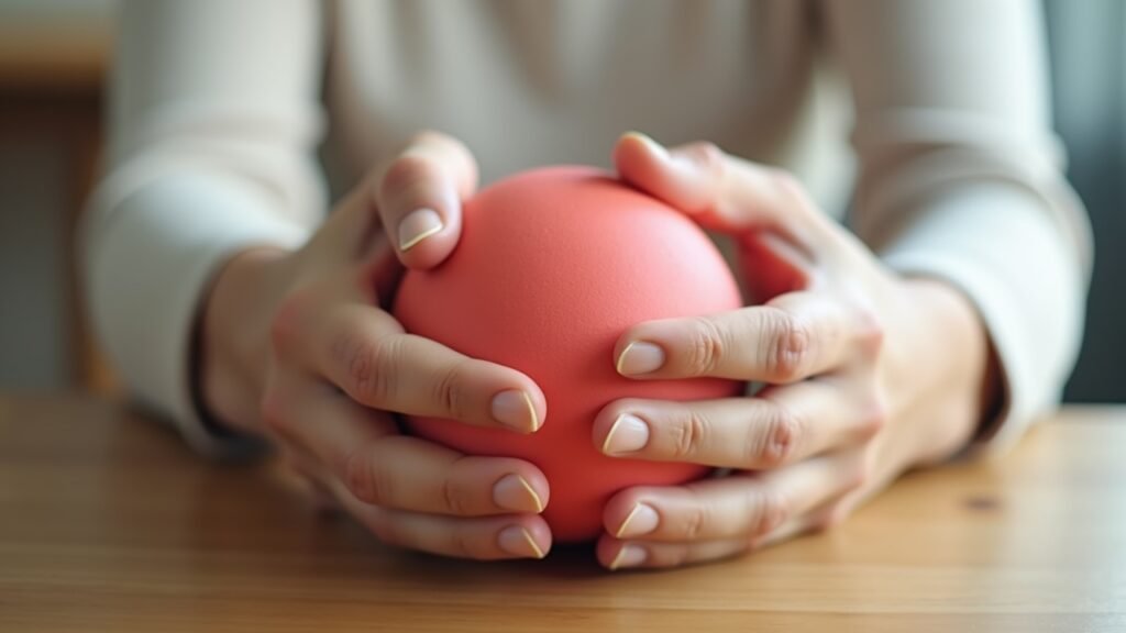 Stress relief hand exercise