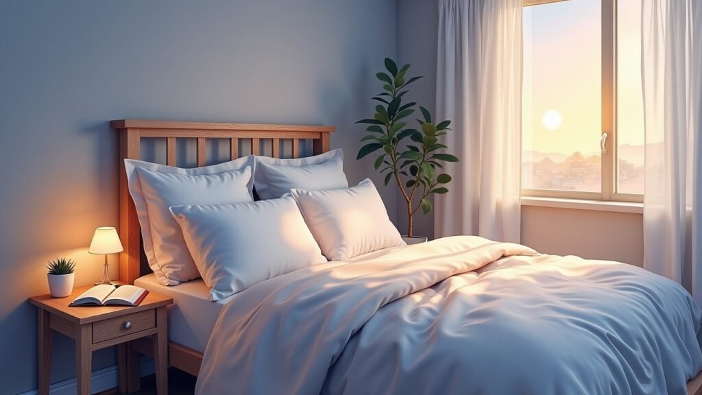 Peaceful bedtime setup