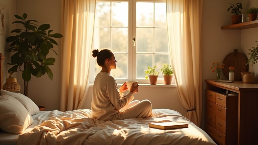 Peaceful morning routine