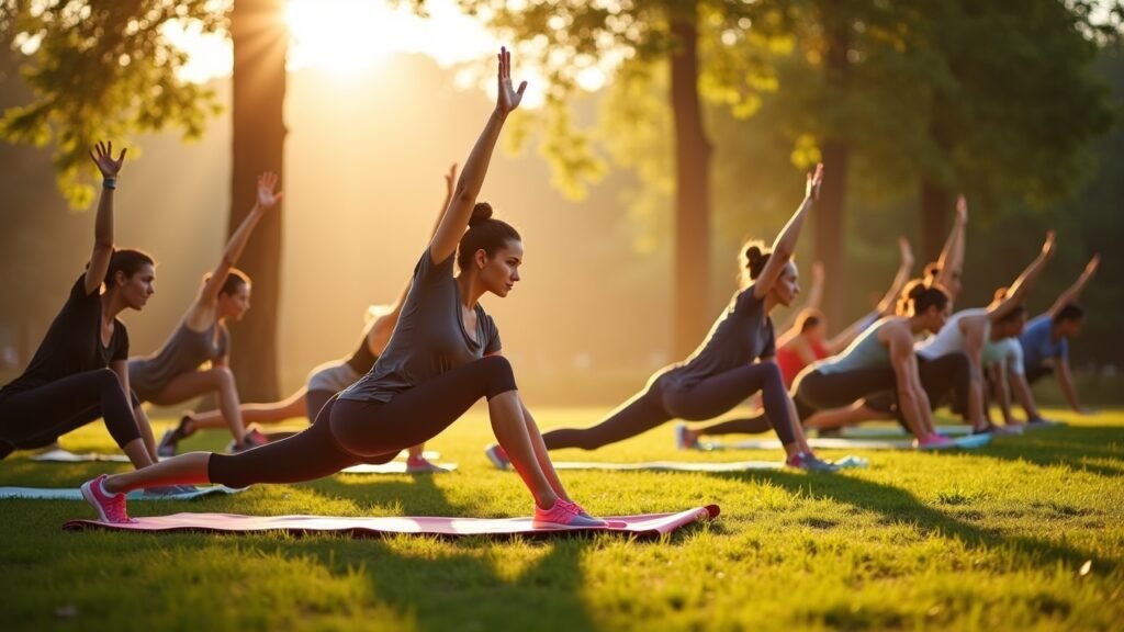 Morning stretch workout