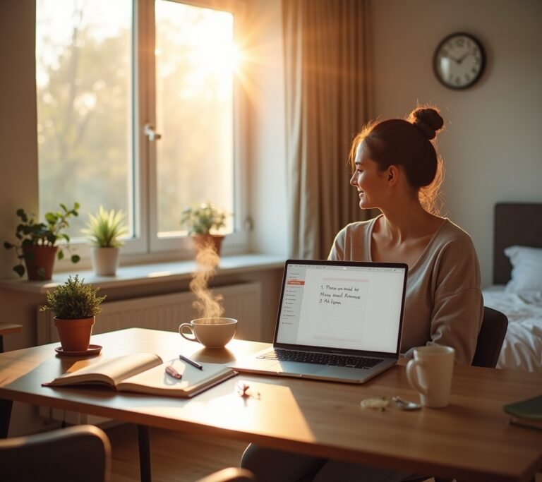 Productive morning setup