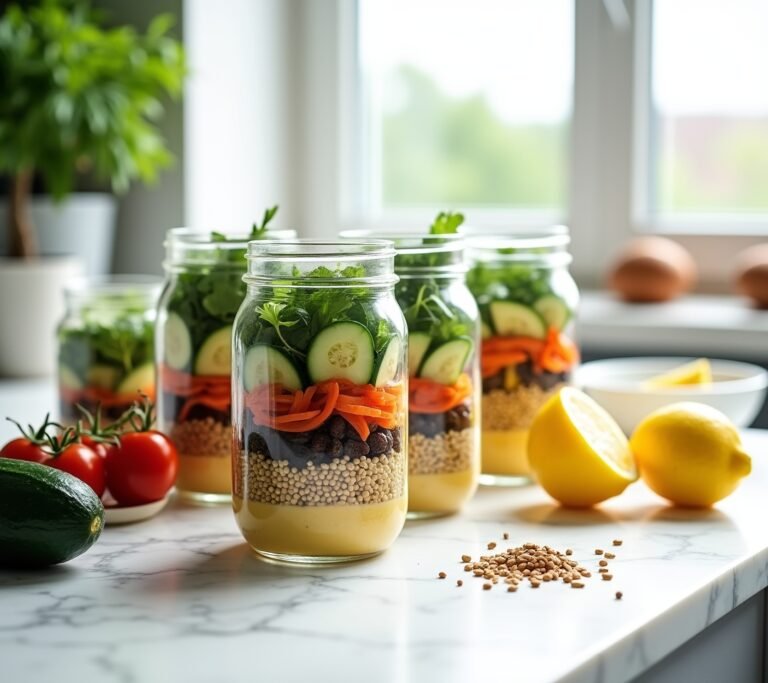 Layered salad jars