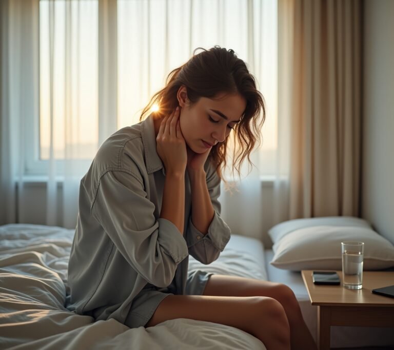 Neck pain morning